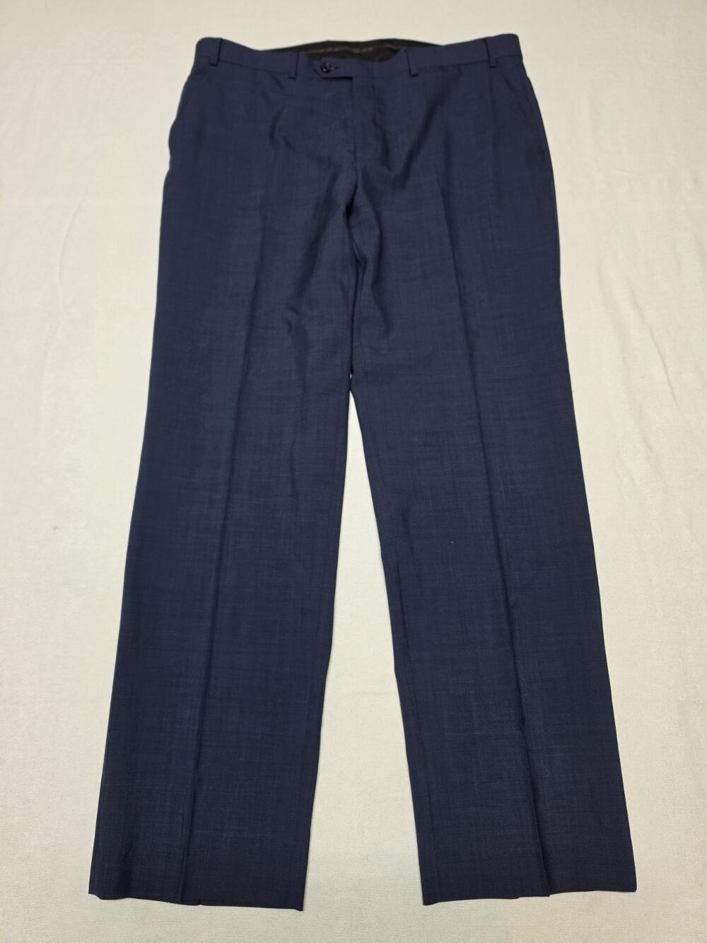 lauren ralph lauren Mens 100% Wool Navy Blue Dress Pants 38x32
